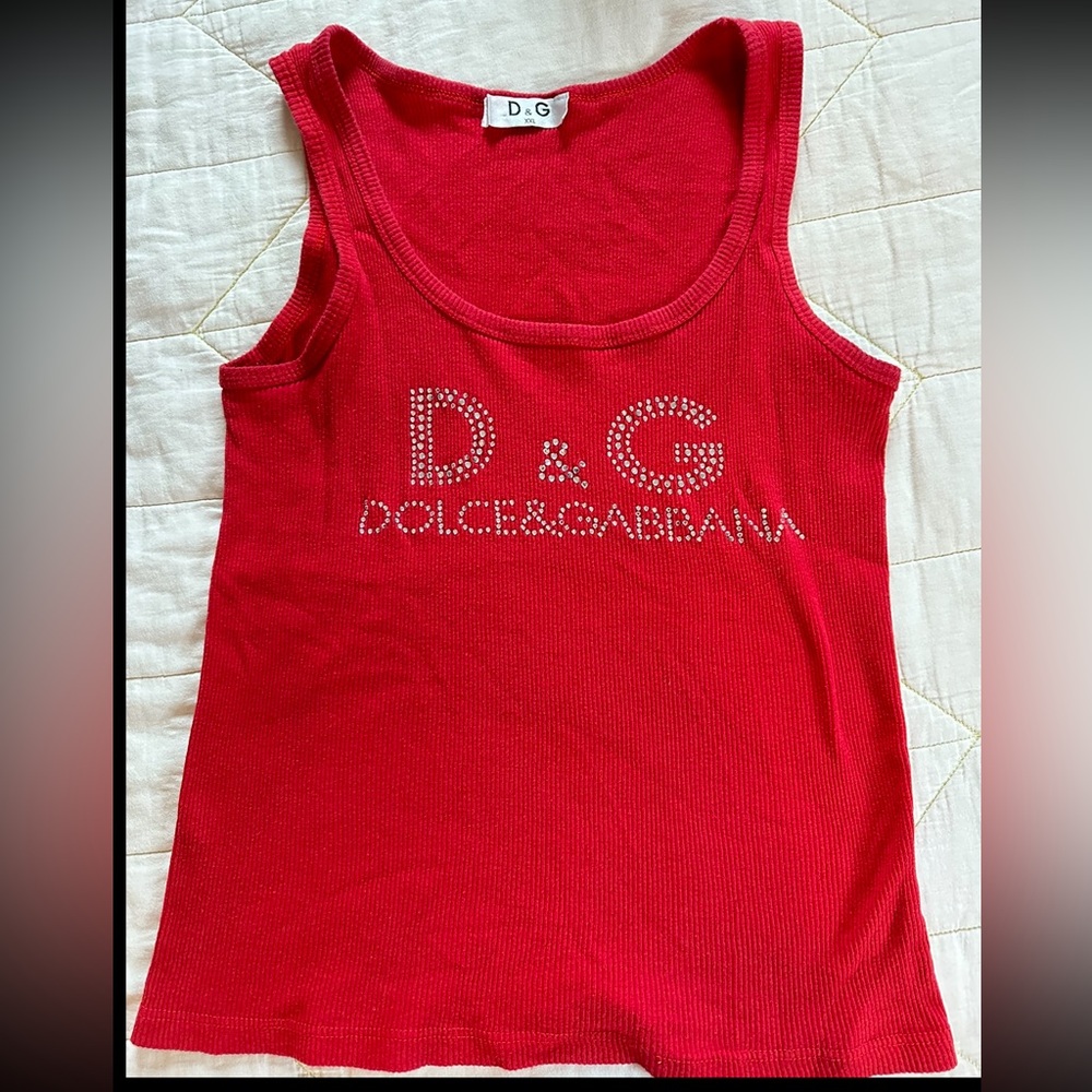 Dolce & Gabbana Kids Red Tank Top
